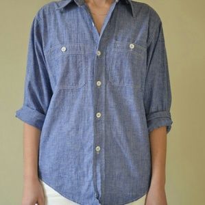 Vintage Chambray Button Up Shirt
